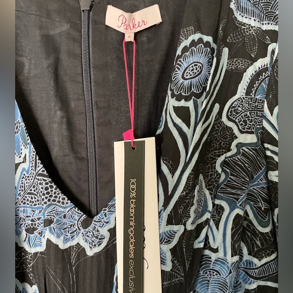 Parker BNWT blue & black dress with cutouts - Picture 4 of 5